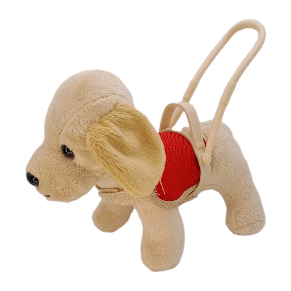 Our Generation Battat Service Guide Dog 7" Plush Red Vest Harness Stuffed Animal